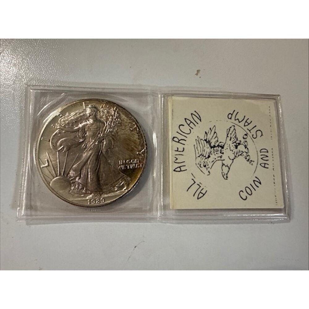 US Mint 1989 American Silver Eagle $1 1 oz. .999 Silver - Uncertified